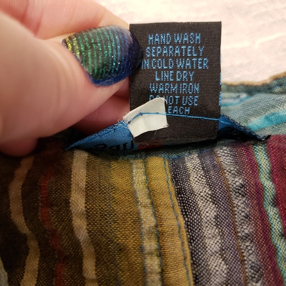 AGAN TRADERS madras patch colorful top - Picture 7 of 11